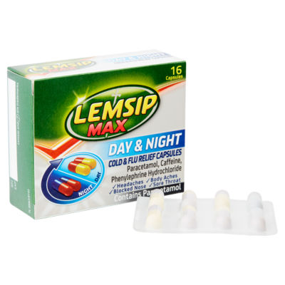 Max Day & Night Cold & Flu Relief Capsules 16 Capsules thumbnail 3