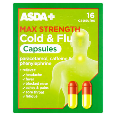 Max Strength Cold & Flu Capsules 16 Capsules thumbnail 2