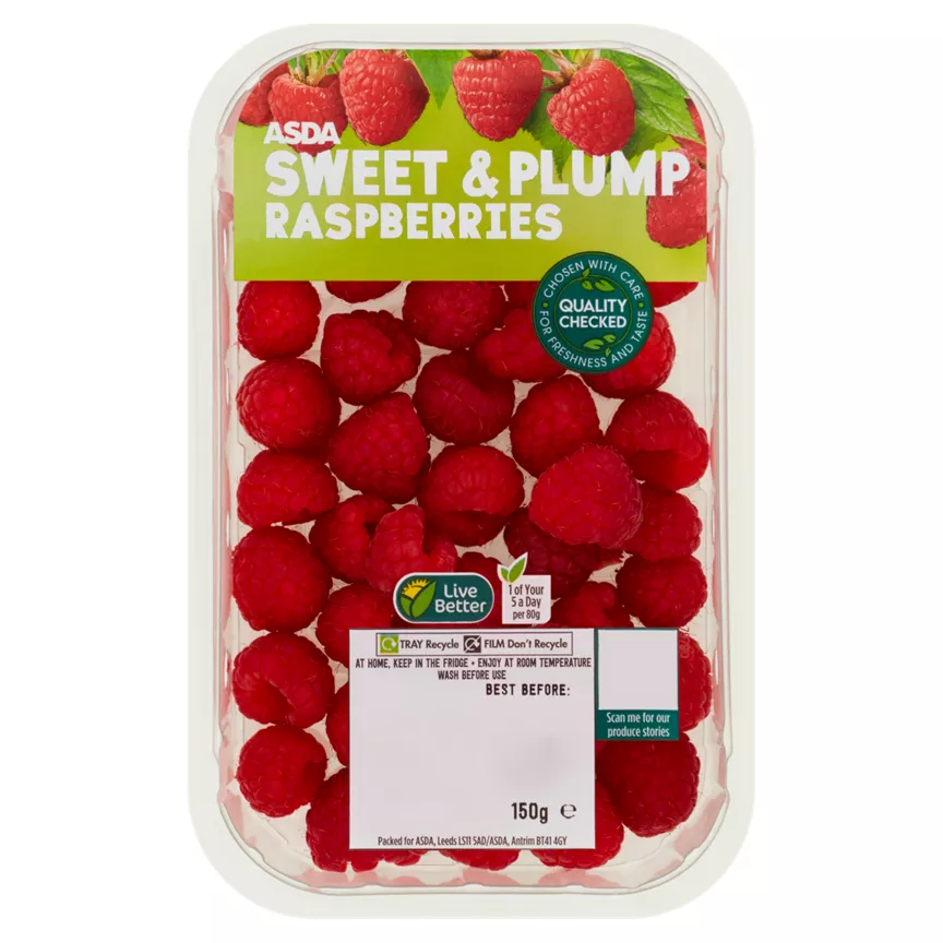 ASDA Sweet & Plump Raspberries