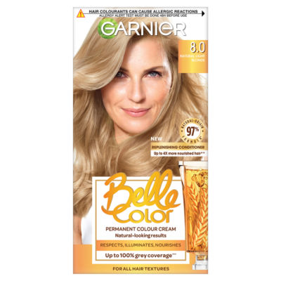 Belle Color 8 Natural Medium Blonde Permanent Hair Dye thumbnail 2