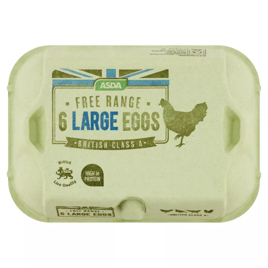 ASDA 6 Large Free Range Eggs