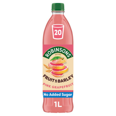 Robinsons Fruit & Barley with Vitamins Pink Grapefruit Squash 1L thumbnail 2