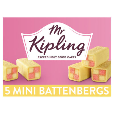 Mini Battenberg Cakes 5 Pack