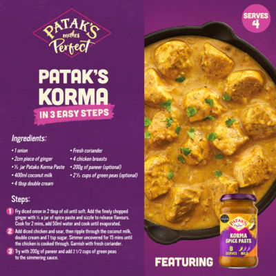Korma Curry Spice Paste 290g thumbnail 3