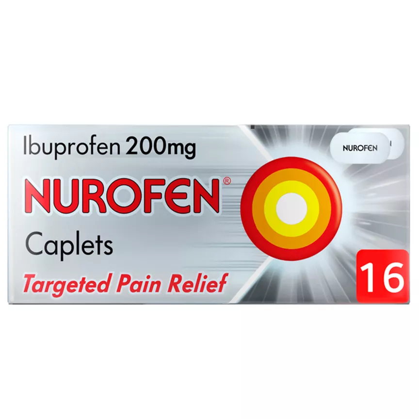 Nurofen Pain Relief 200mg Caplets Ibuprofen x16