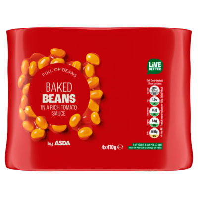 ASDA Baked Beans 4 x 410g