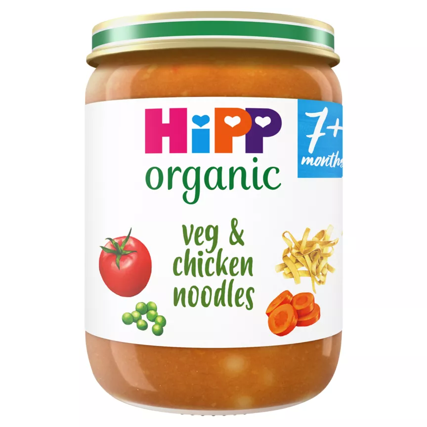 HiPP Vegetables With Noodles & Chicken Baby Food Jar 7+ Months