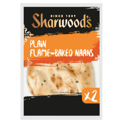 2 Plain Flame-Baked Naan Breads thumbnail 2