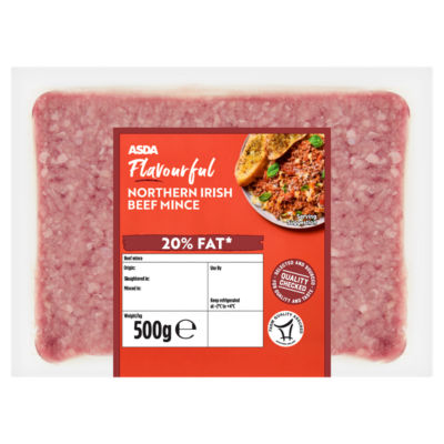 20% Fat Beef Mince 500g