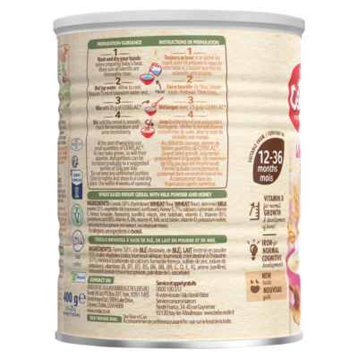 Infant Cereals with Milk Honey & Wheat 12+ Months 400g thumbnail 3