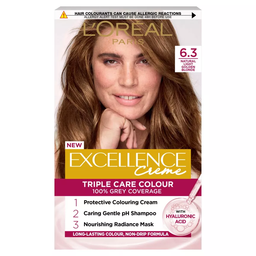 L'Oreal Excellence Creme 6.3 Light Golden Brown Permanent Hair Dye