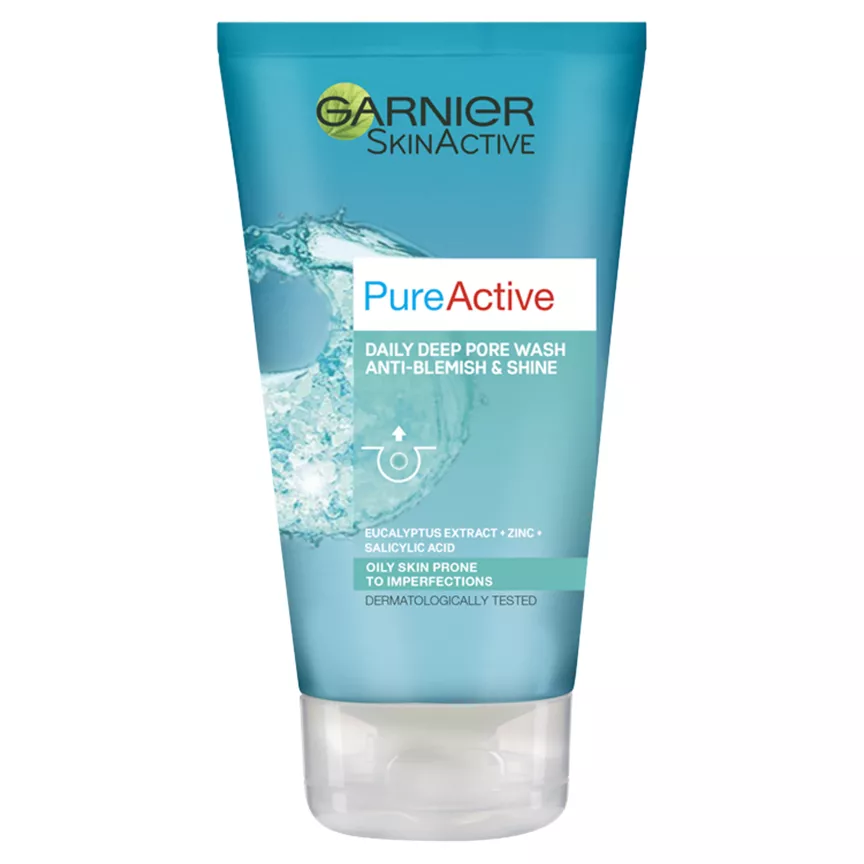 Garnier SkinActive Pure Active Anti-Blemish Deep Pore Face Wash Oily Skin