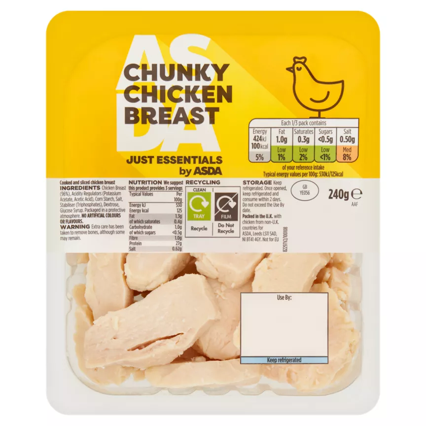 JUST ESSENTIALS by ASDA Chunky Chicken Breast