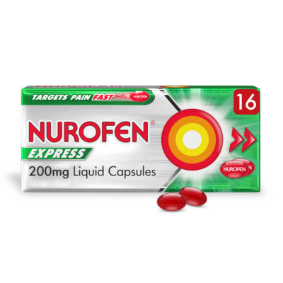 Express Pain Relief 200mg Liquid Capsules x16 thumbnail 2