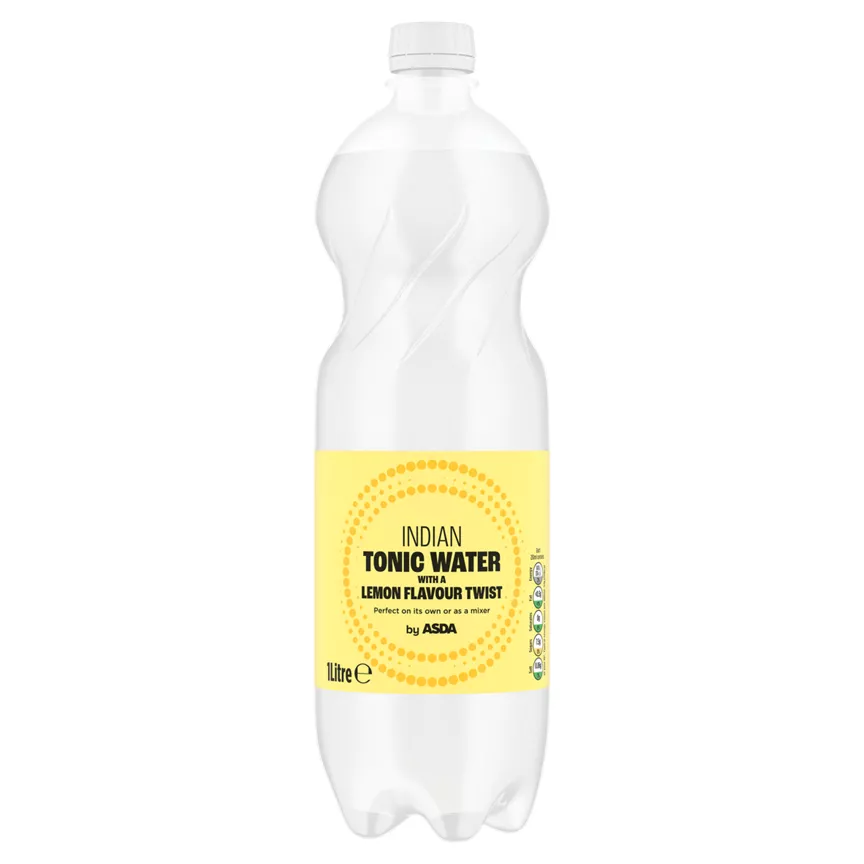 ASDA Indian Tonic Water with a Lemon Flavour Twist 1 Litre
