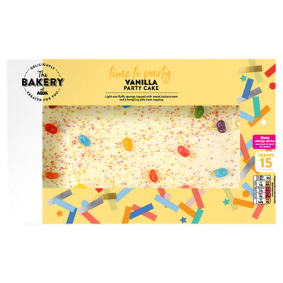 The BAKERY at ASDA Vanilla Party Cake