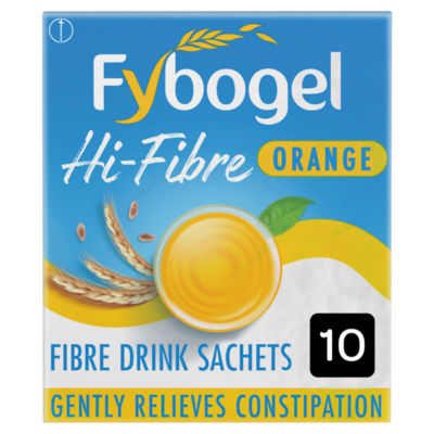 Hi-Fibre Orange Ispaghula Husk Fibre Drink 10 Sachets thumbnail 2