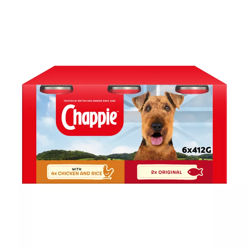Chappie Adult Wet Dog Food Tins Favourites in Loaf