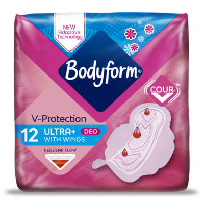 Ultra Deo Fresh Lightly Scented Normal Sanitary Towels with Wings