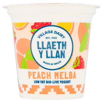 LLaeth y Llan Peach Melba Low Fat Bio-Live Yogurt 125g thumbnail 2