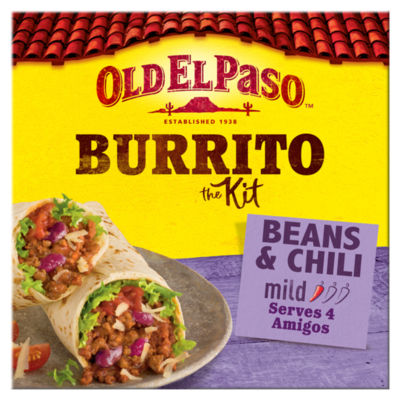 Old El Paso Mexican Beans & Beef Chili Mild Burrito Kit