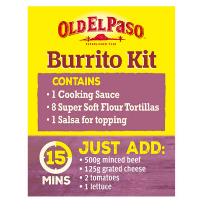 Burrito Kit Bean & Chilli Mild 620g thumbnail 3