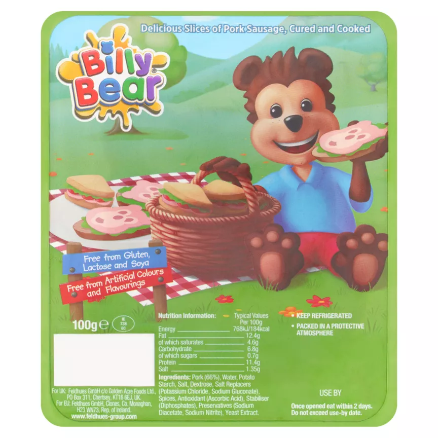 Character Kids Billy Bear Meat Slices