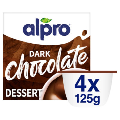 Dark Chocolate Dairy Free Vegan Soya Dessert 4x125g thumbnail 2