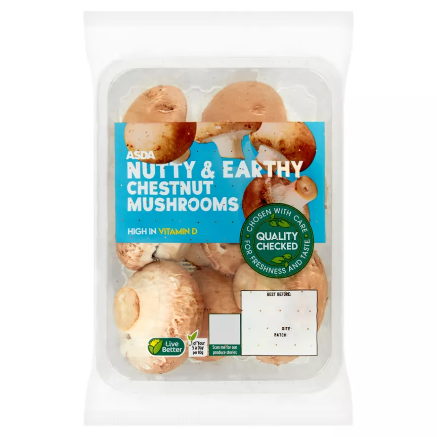 ASDA Nutty & Earthy Chestnut Mushrooms