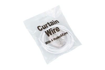 Curtain Wire & 4 Hooks