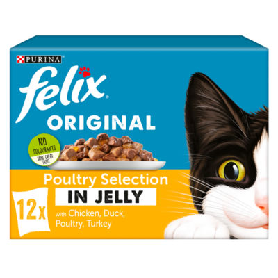 Cat Food Poultry Selection In Jelly