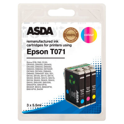 Epson T071 CMY Ink Cartridges