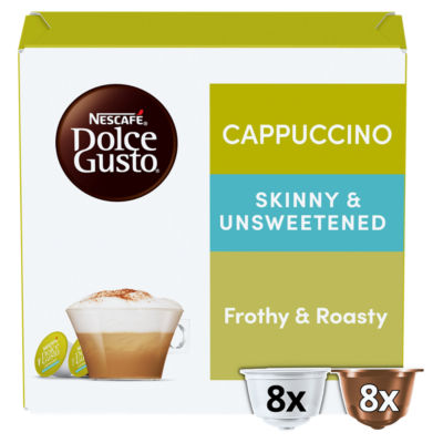 Dolce Gusto Cappuccino Skinny & Unsweetened Coffee Pods x16 (8 Servings) thumbnail 2