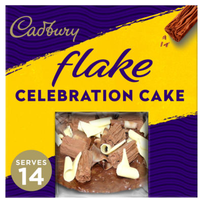 Flake Birthday Celebration Chocolate Cake Serves 14 thumbnail 4