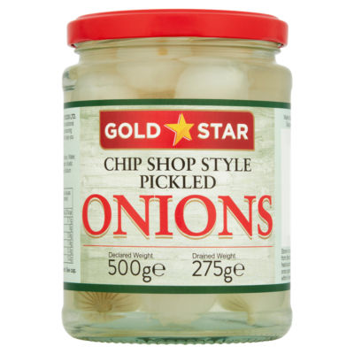 Gold Star Chip Shop Style Pickled Onions 500g thumbnail 2