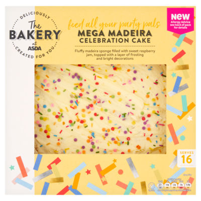 The BAKERY at ASDA Mega Madeira Party Cake