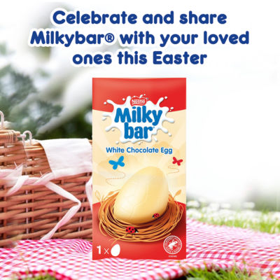 Milkybar White Chocolate Small Easter Egg 72g thumbnail 3