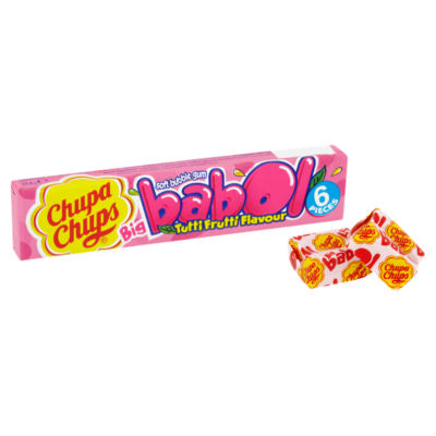 Big Babol Tutti Frutti Flavour Soft Bubble Gum - 27.6g / 6 Pieces