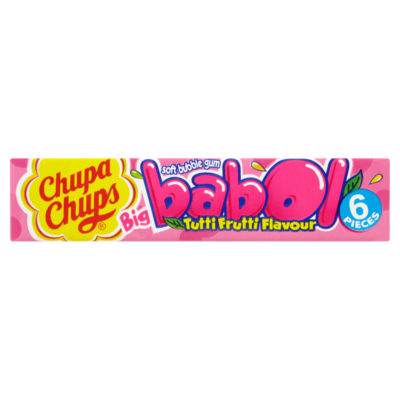 Big Babol Tutti Frutti Flavour Soft Bubble Gum - 27.6g / 6 Pieces thumbnail 2