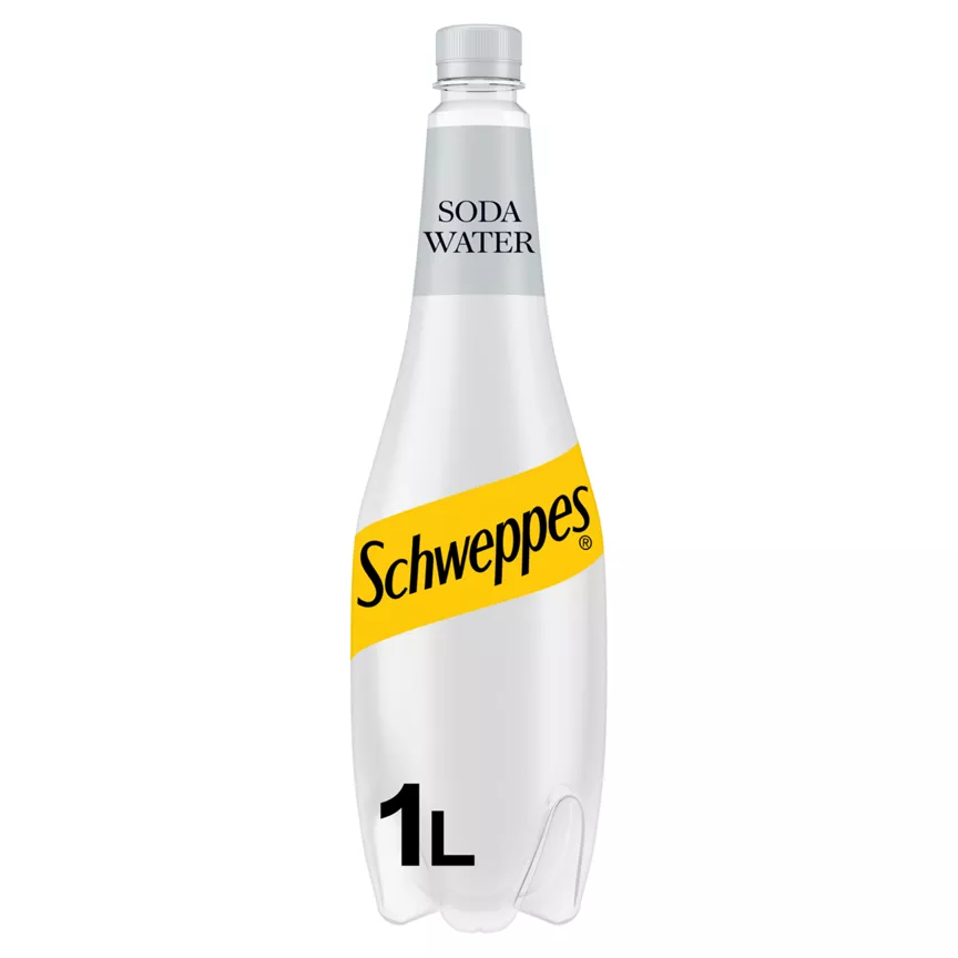 Schweppes Soda Water 1L - Image 1