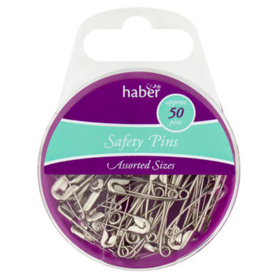 50 Safety Pins Assorted Sizes