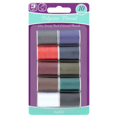 Dark Polyester Thread 10 Bobbins thumbnail 3