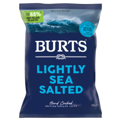 Lightly Sea Salted Hand Cooked British Potato Chips 150g thumbnail 2