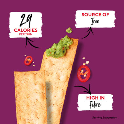 Thins Sweet Chilli Flatbread Crackers 125g thumbnail 3