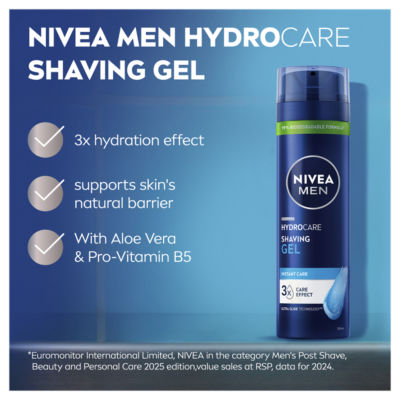 Hydrocare Shaving Gel 200ml thumbnail 3