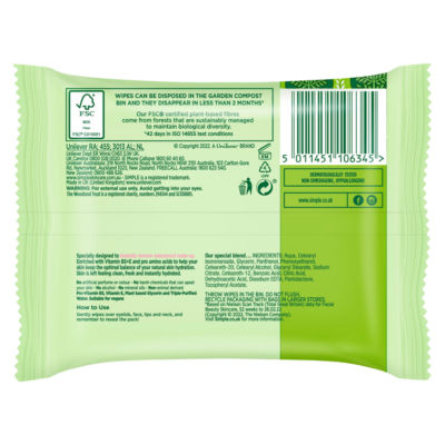 Kind to Skin Facial Wipes Cleansing 7 wipes thumbnail 3