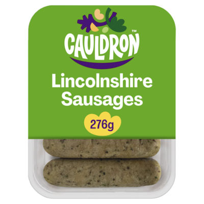 Cauldron Lincolnshire Vegan Sausages x6 276g