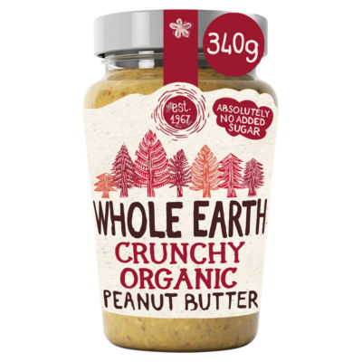 Organic Crunchy Peanut Butter 340g thumbnail 2
