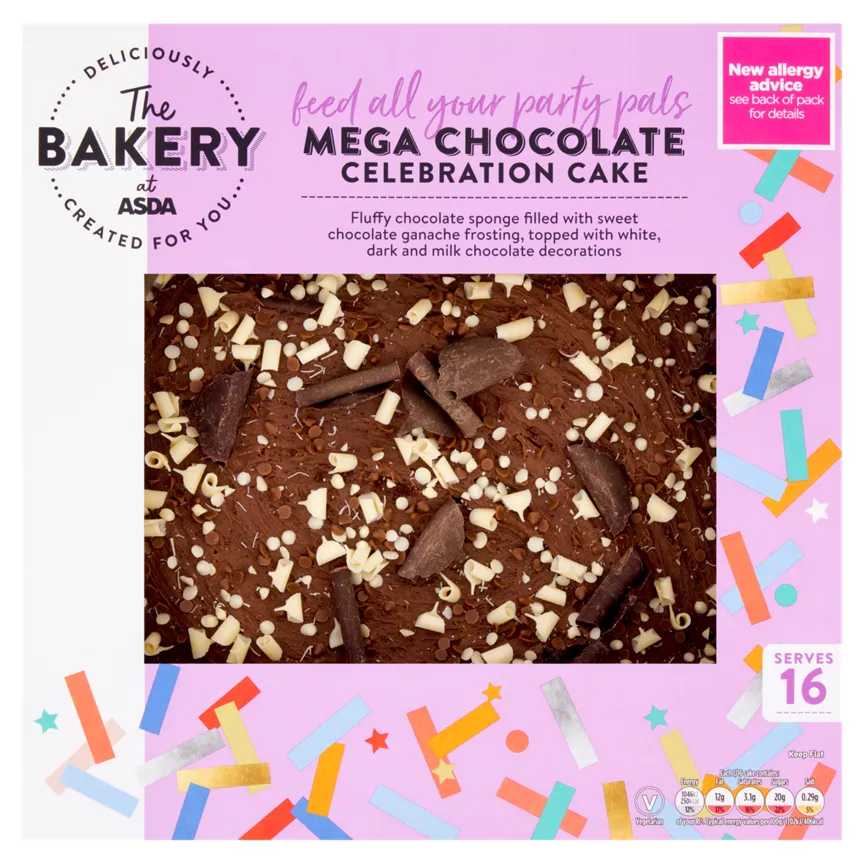 The BAKERY at ASDA Mega Chocolate Celebration Cake
