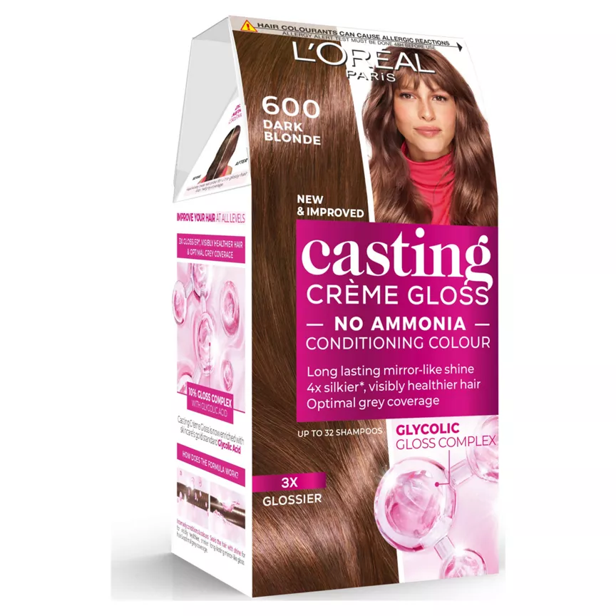 L'Oreal Casting Creme Gloss 600 Light Brown Semi Permanent Hair Dye